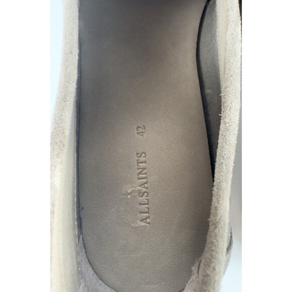 AllSaints Men\'s Sam Taupe Gray Penny Loafers EU 42 US 9 main image 4